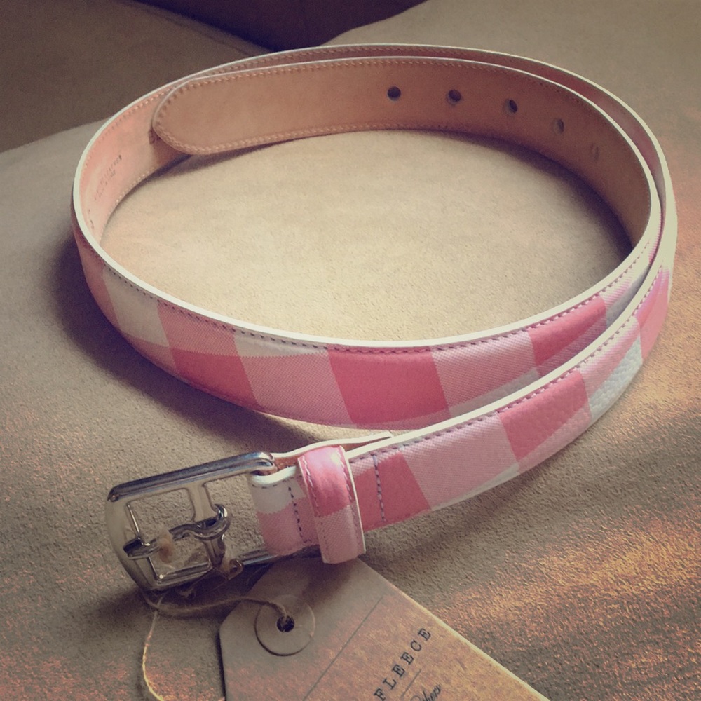 New pink & white Brooks Brothers belt!